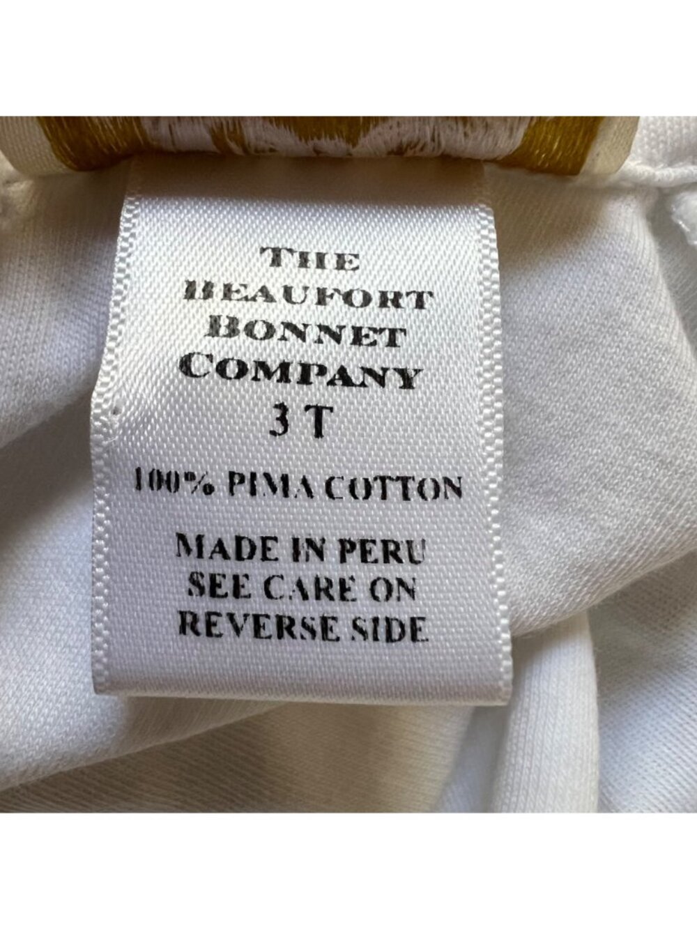 TBBC The Beaufort Bonnet Company Girls 3T White Long Sleeve Peter Pan Collar Top - Picture 11 of 11